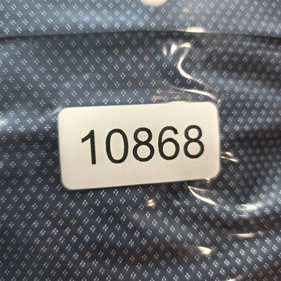 Mens Hawker Rye Blue & White Shirt Button Up Long Sleeve 100% Cotton Size XL - Picture 7 of 7